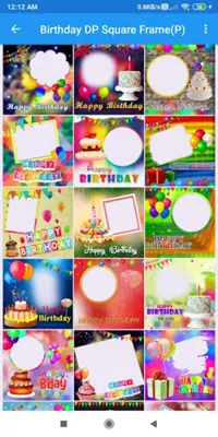 Happy Birthday Photo Frame android App screenshot 4